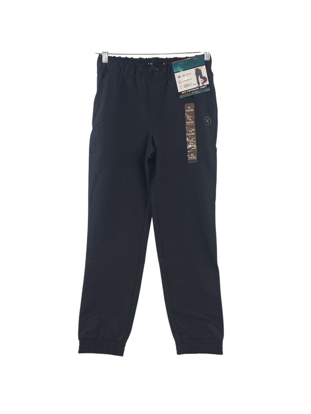 NEW Hurley Boys Performance Jogger Pants Sz XL (14/16) Black